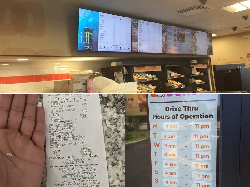 Dunkin' Menu