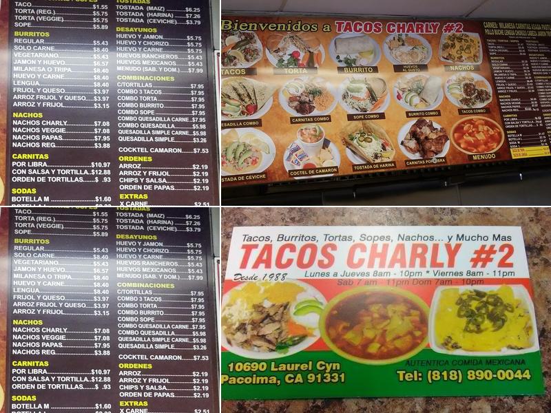 Tacos Charly #2 Menu
