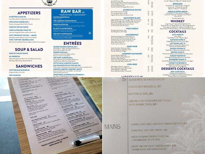 2nd Jetty Seafood Menu