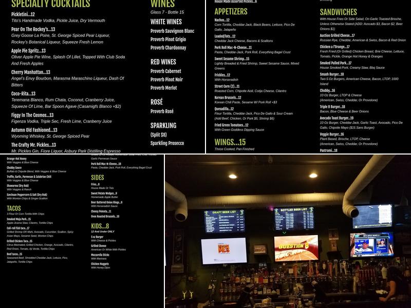 The Chubby Pickle Menu