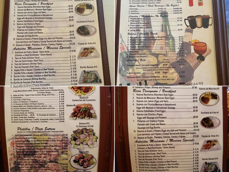 Cielito Lindo Menu