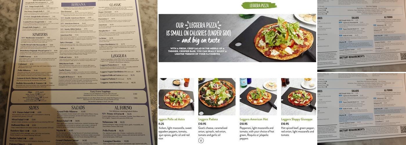 Pizza Express Menu