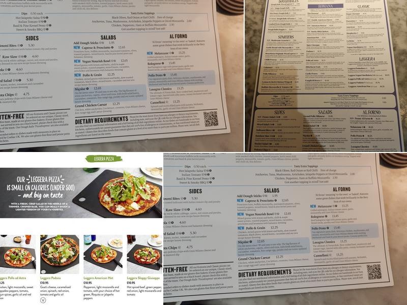 Pizza Express Menu