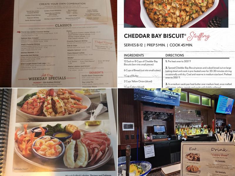 Red Lobster Menu