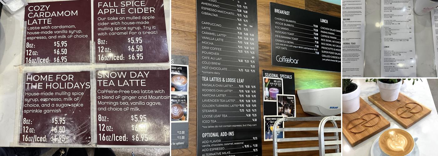 Coffeebar Menu