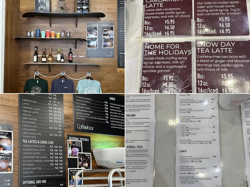 Coffeebar Menu
