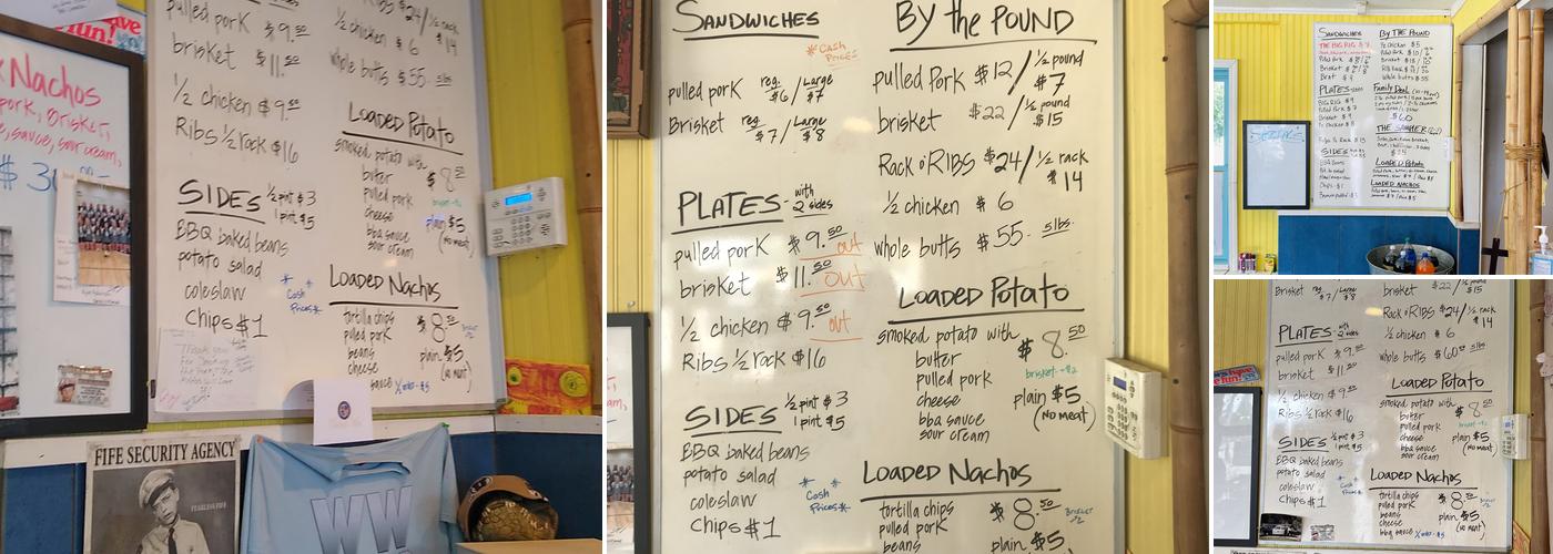 Lantana Lucy's bbq Menu