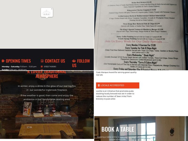 The Three Kings Menu