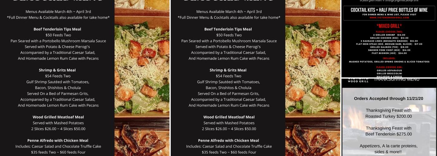 Victor's Wood Grill Menu