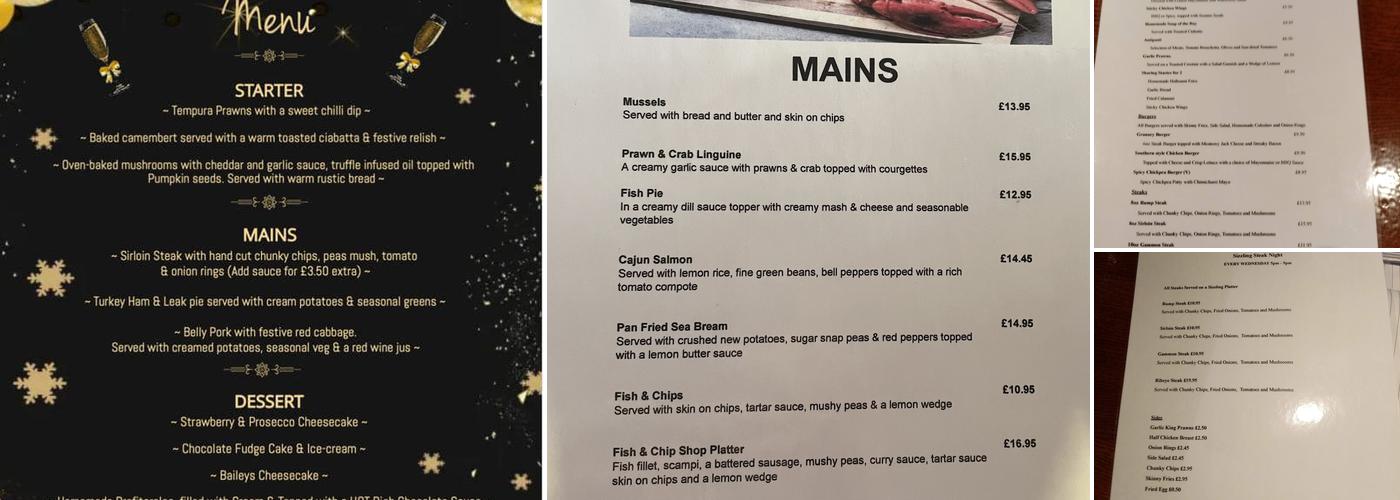 The Granary bar & grill Menu