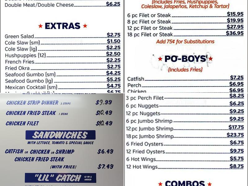 Catfish King Restaurant Menu