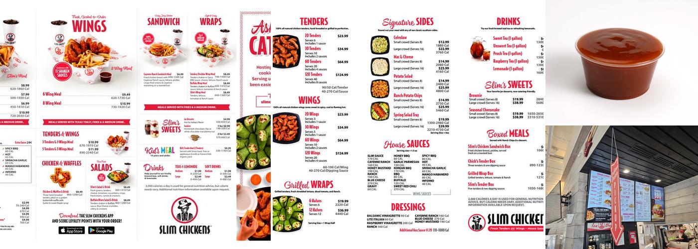Slim Chickens Menu