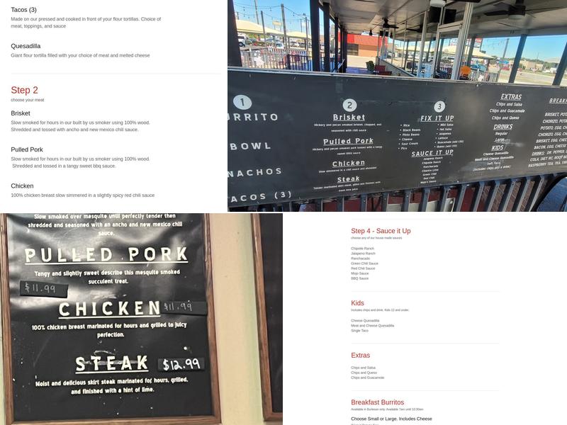 Mojo's Texmex Smokehouse Menu