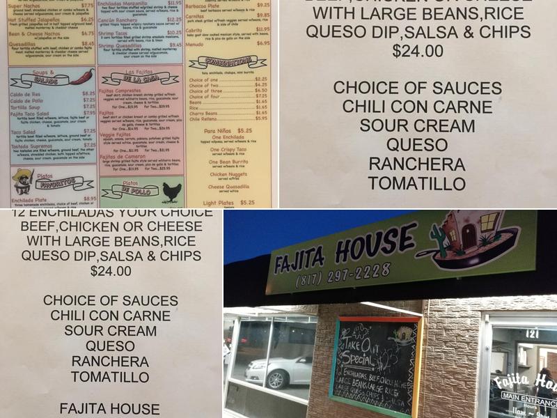 Fajitas House Menu