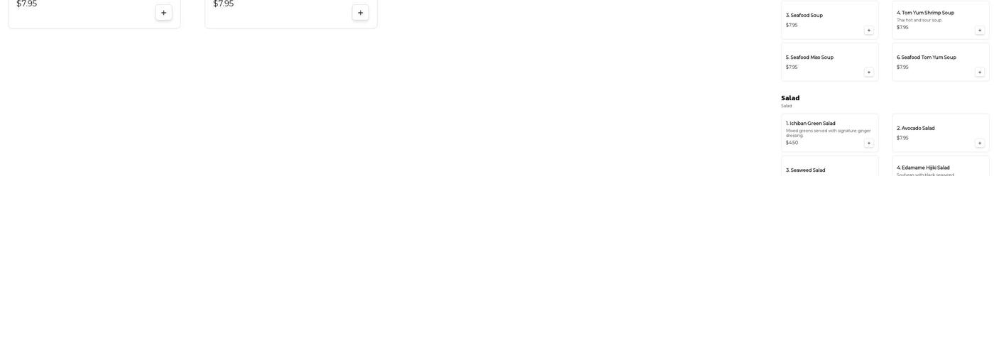 Ichiban Sushi And Grill Menu