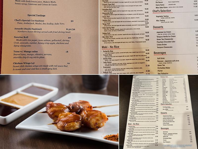 Edoko Sushi & Robata Menu