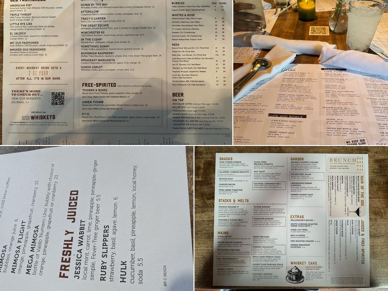 Whiskey Cake Kitchen & Bar Menu