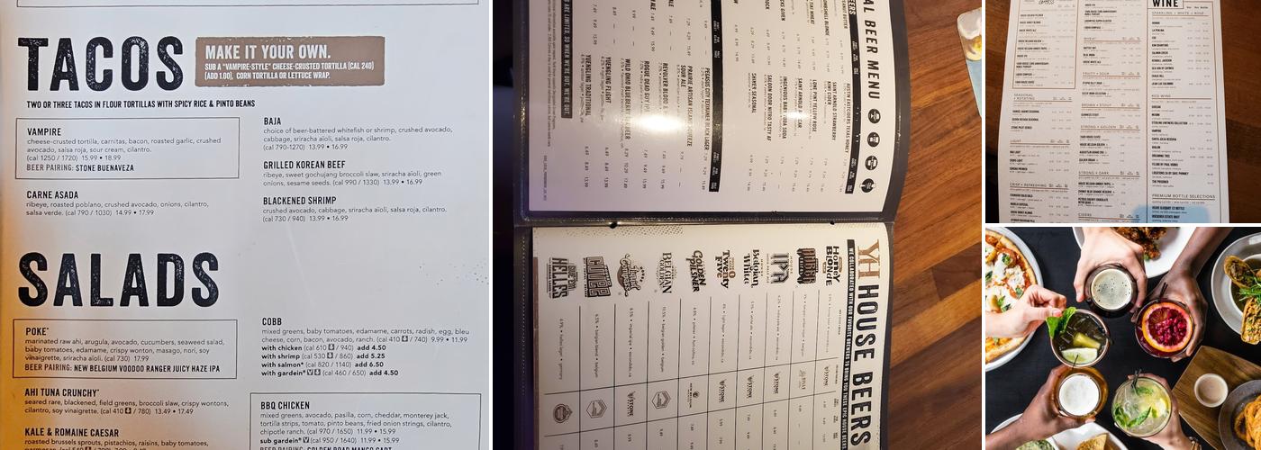 Yard House Menu
