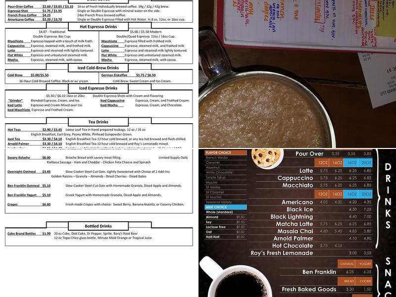 Weslaco's Daily Grind | Coffee, Teas, Pastries Menu