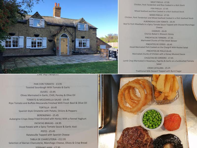 Blacksmith's Arms, Skendleby Menu