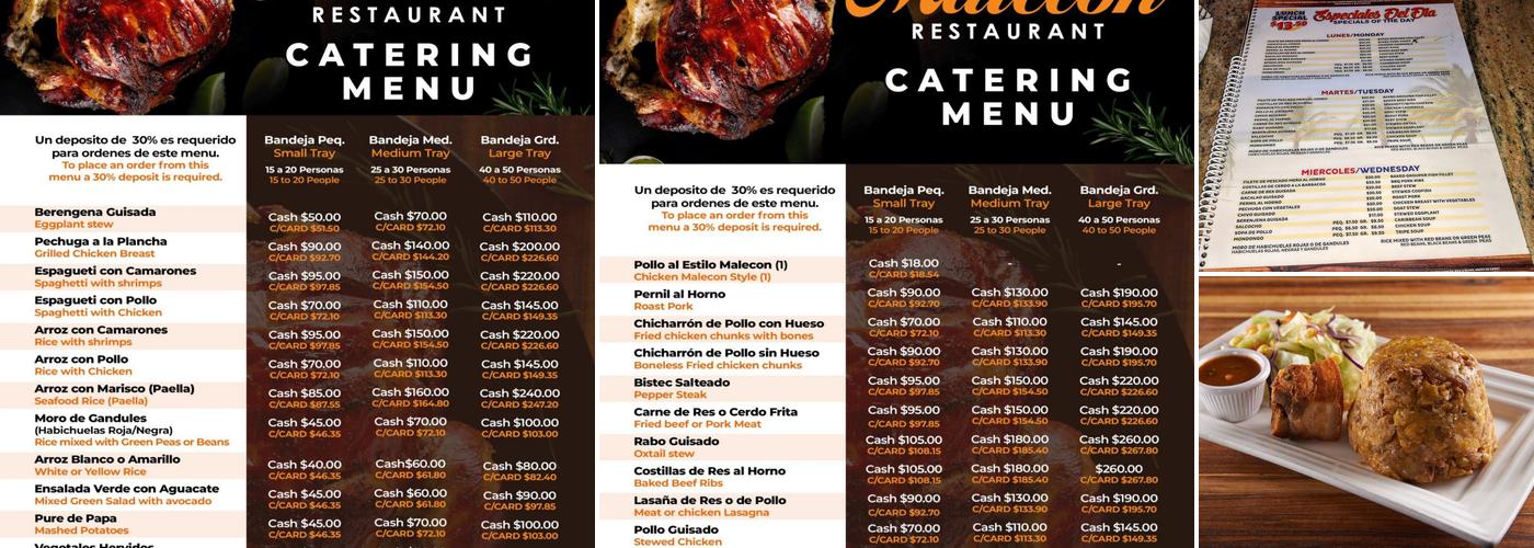 Malecon Menu