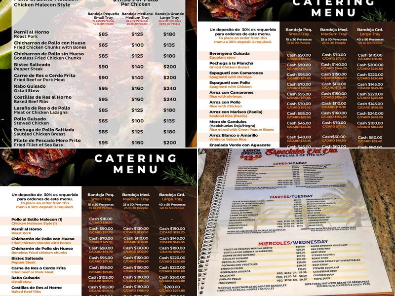 Malecon Menu