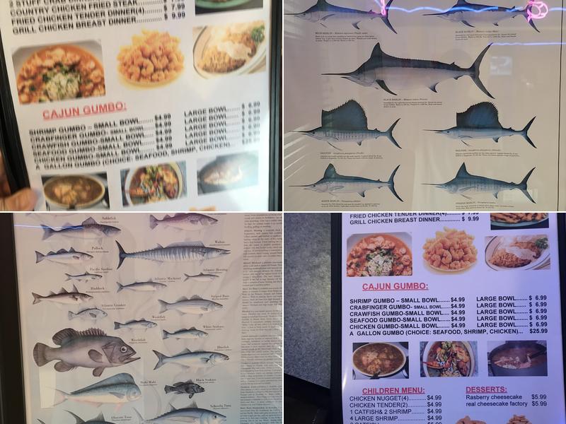 Baytown Seafood Restaurant Menu