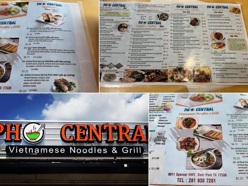 PHO Central Menu