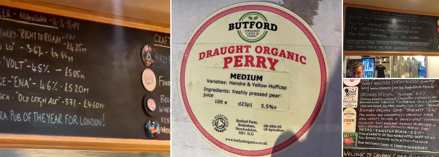 The Hop Inn Micropub Menu