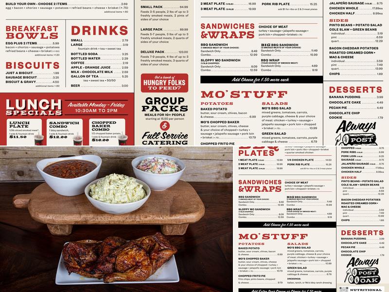 Smokey Mo's BBQ Menu
