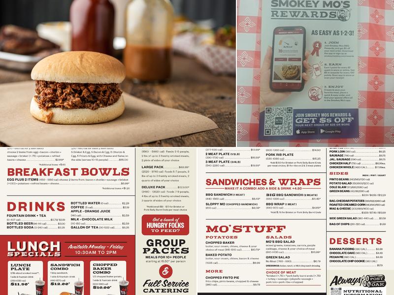Smokey Mo's BBQ Menu