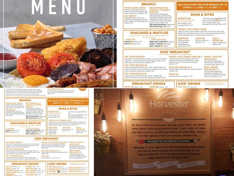 Compasses Hornchurch Menu