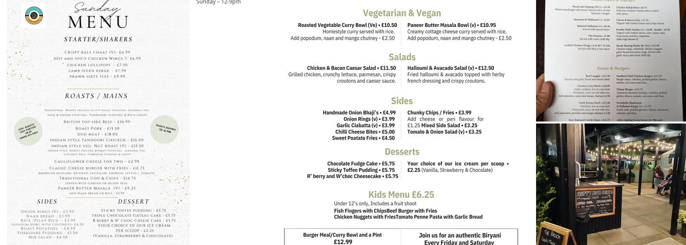 The Brook Cambridge Menu