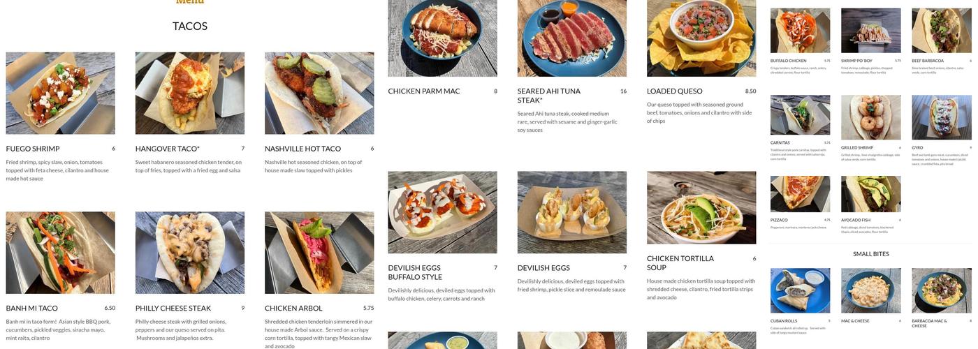 3 Flights Up Taps & Tacos Menu