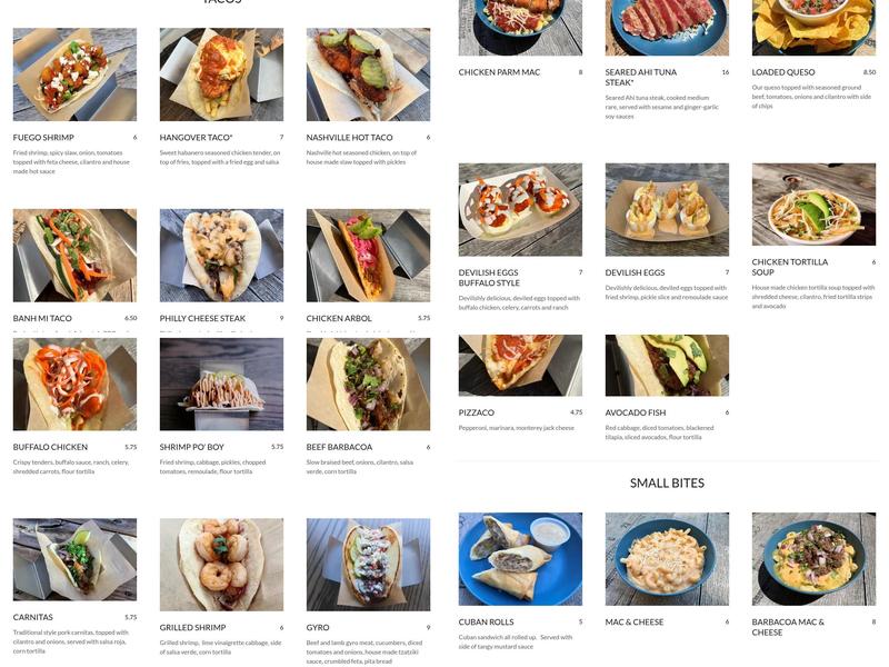 3 Flights Up Taps & Tacos Menu