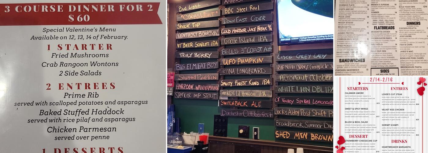 Brookhouse Menu