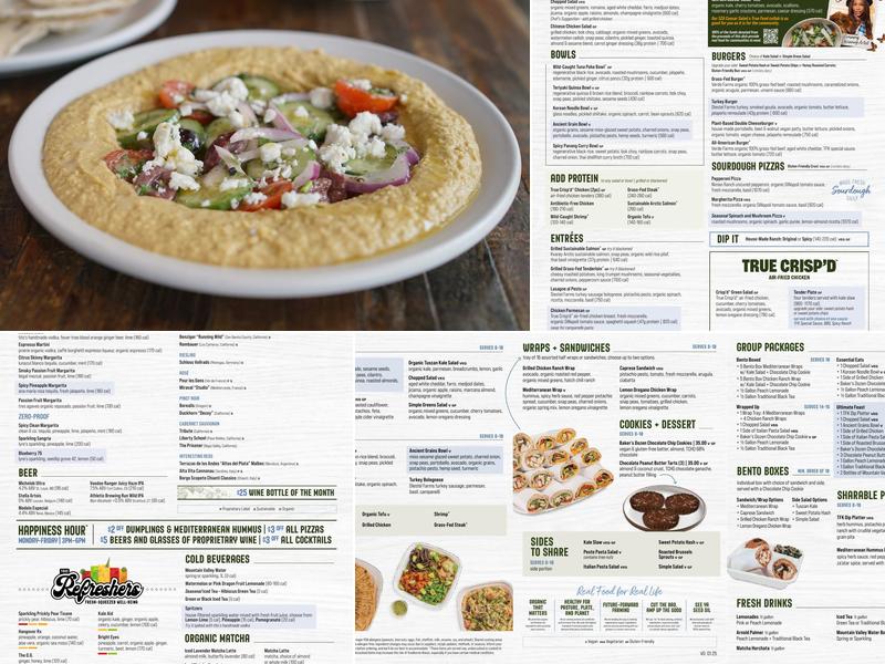 True Food Kitchen Menu