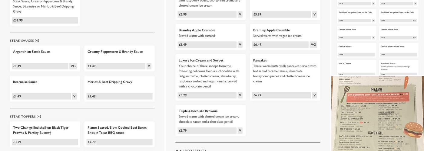 Robin Hood - Pub & Grill Menu