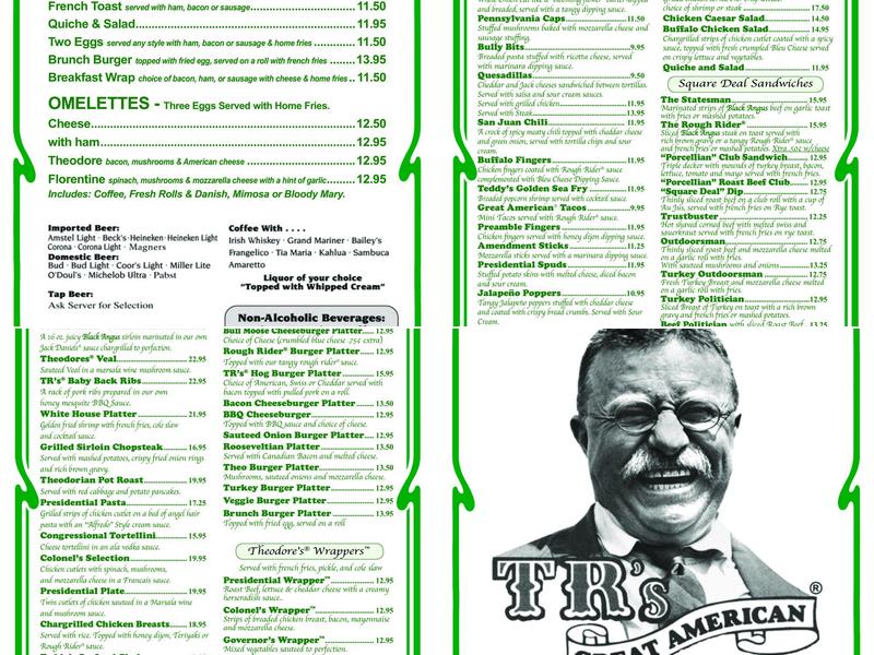 T R's Menu