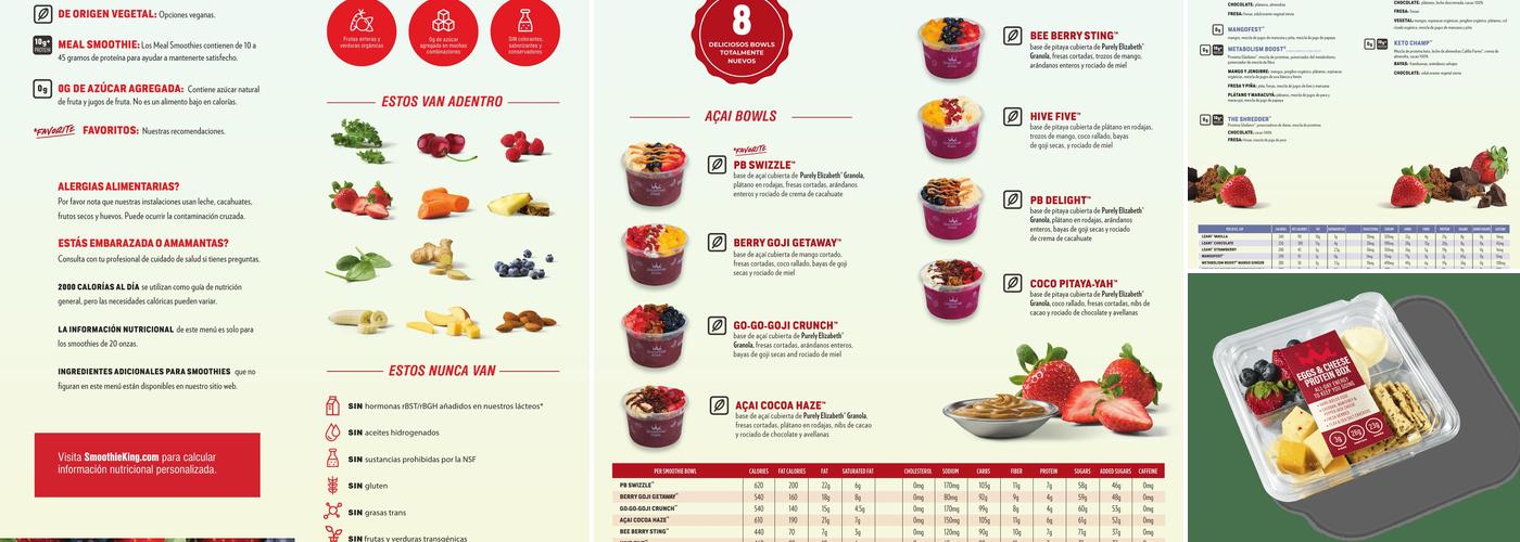 Smoothie King Menu