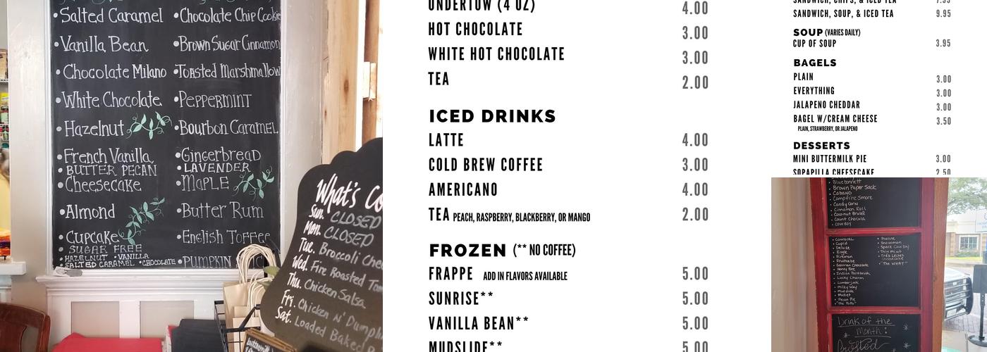 Timbers Menu