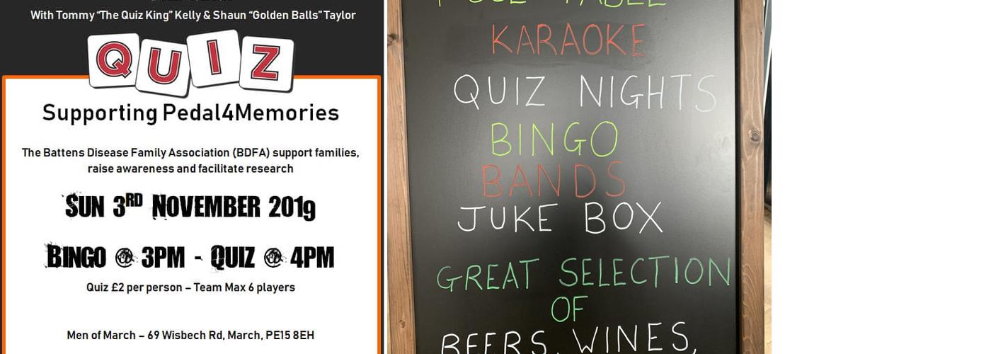 The Men Of March Menu