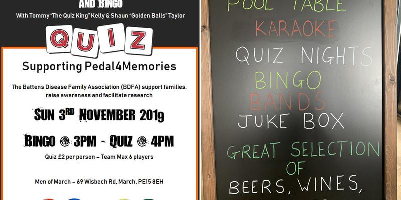 The Men Of March Menu