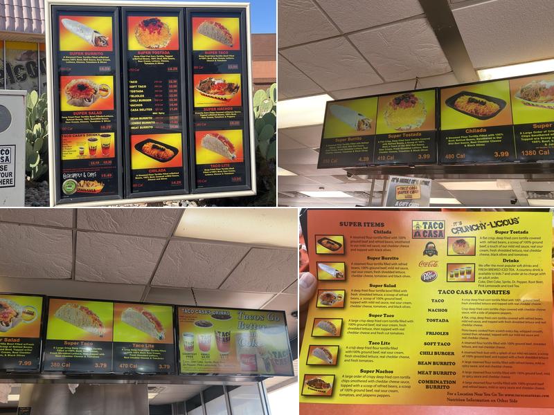 Taco Casa Menu