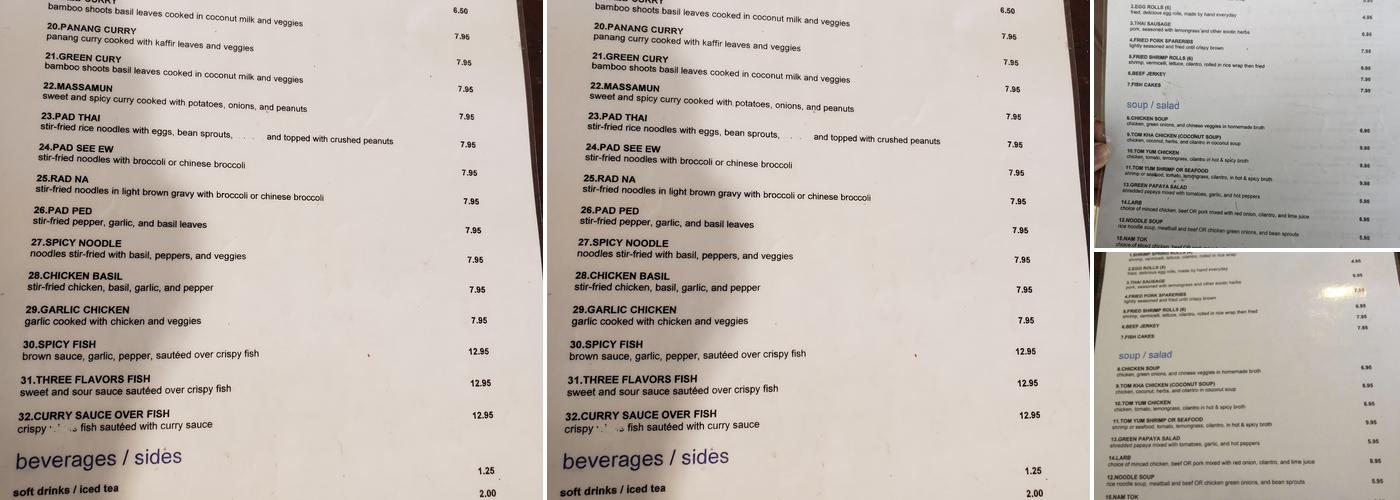 Magic Spring Roll Menu