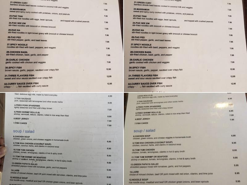 Magic Spring Roll Menu