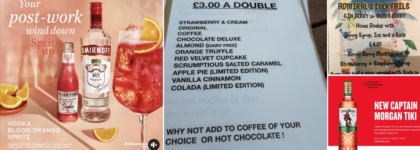 The Admiral Benbow Menu