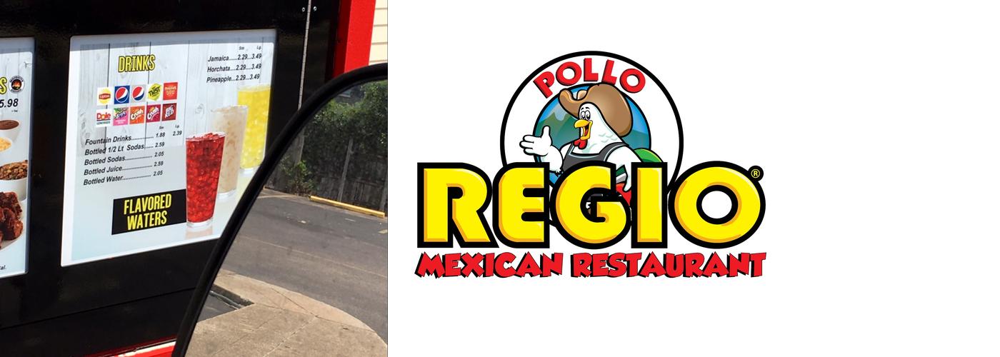 Pollo Regio Menu