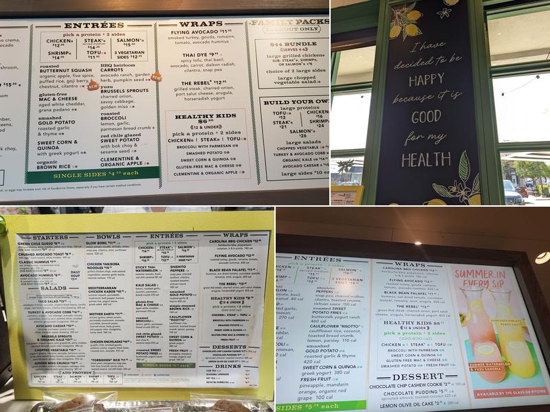 Flower Child (Dallas Inwood) Menu