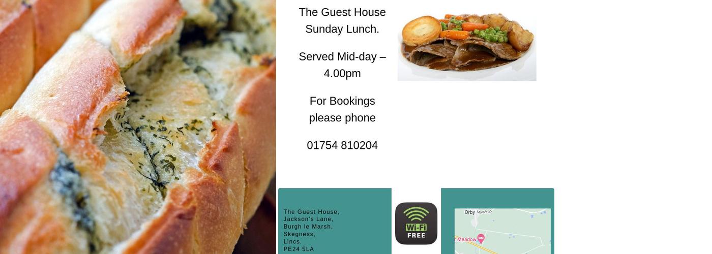 The Guest House Menu
